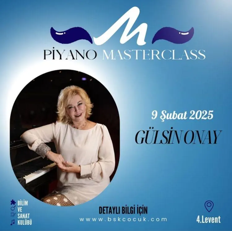 Gülsin Onay Piyano Masterclass afişi, 9 Şubat 2025